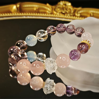 2025 Li Series - Love and Vitality Lotus Charm Bracelet